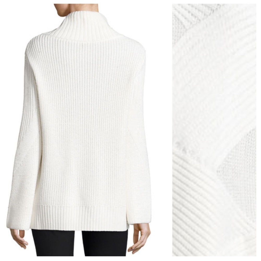 Rag &Bone Ivory Bry Wool-Blend Pullover Sweater - Picture 4 of 5